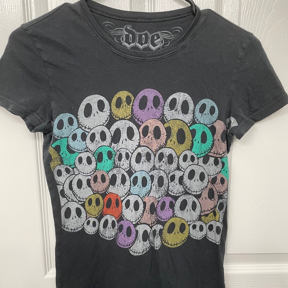 Colorful retro Nightmare Before Christmas Jack Skellington t-shirt